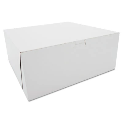 SCT Tuck-Top Bakery Boxes  Paperboard  White  12 x 12 x 5 (SCH 0987)