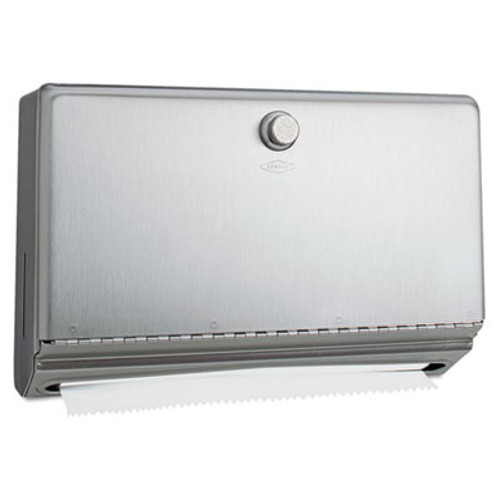 Bobrick Surface-Mounted Paper Towel Dispenser  Stainless Steel  10 3 4 x 4 x 7 1 8 (BOB 2621)