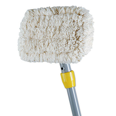 Rubbermaid Commercial Wall Washer Kit  White Cotton Pads  9w x 5d  60  Handle  Gray Handle (RCP S226)
