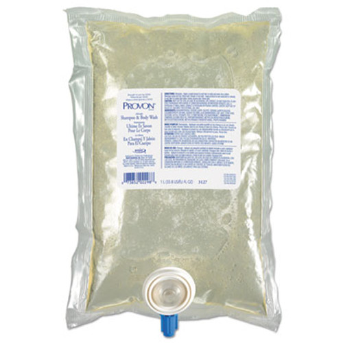 PROVON Ultimate Shampoo   Body Wash  Herbal Scent  Pearl White  1000 mL Refill  8 CT (GOJ 3127)