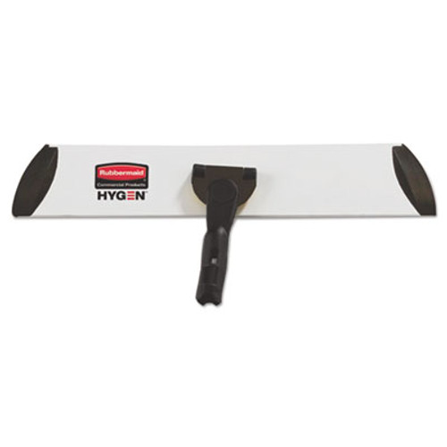 Rubbermaid Commercial Executive Microfiber Single-Sided Flat Mop Frame  3 5W  18L  Black Silver (RCP 1863893)