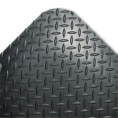 Crown Industrial Deck Plate Anti-Fatigue Mat  Vinyl  36 x 60  Black (CWNCD0035DB)