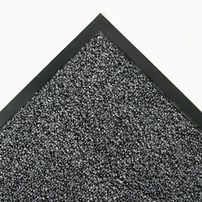 Crown Cross-Over Indoor Outdoor Wiper Scraper Mat  Olefin Poly  48 x 72  Gray (CRO CS46 GRA)