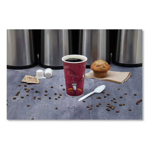 Dart Polycoated Hot Paper Cups  20 oz  Bistro Design  600 Carton (SCC 420SI)