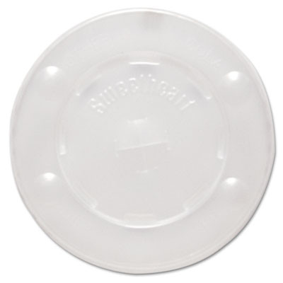 Dart Straw-Slot Cold Cup Lids  For 10 oz Cups  Clear  100 PK (SCC L10BLN)