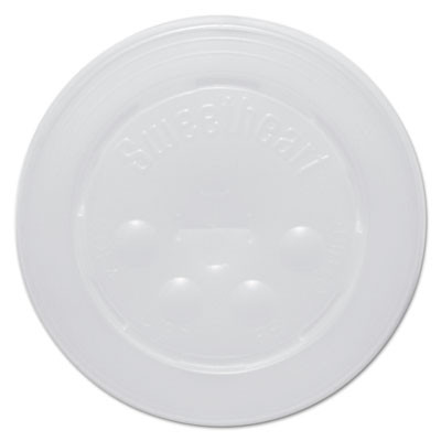 Dart Polystyrene Cold Cup Lids  16-24 oz Cups  Translucent  125 Pack  16 Packs Carton (SCC L16BL)