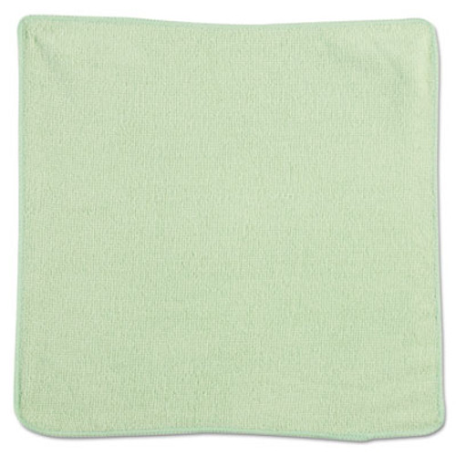 Rubbermaid Commercial Microfiber Cleaning Cloths  12 x 12  Green  24 Pack (RCP 1820578)
