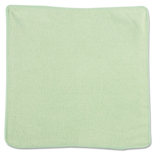 Rubbermaid Commercial Microfiber Cleaning Cloths  12 x 12  Green  24 Pack (RCP 1820578)