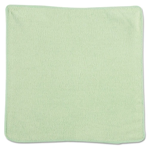 Rubbermaid Commercial Microfiber Cleaning Cloths  12 x 12  Green  24 Pack (RCP 1820578)