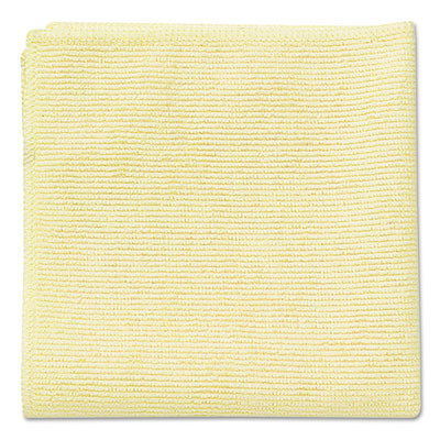 Rubbermaid Commercial Microfiber Cleaning Cloths  16 x 16  Yellow  24 Pack (RCP 1820584)