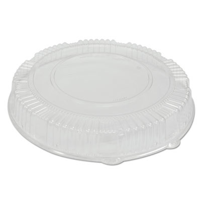 WNA Caterline Dome Lids  Plastic  18  Diameter  2 3 4  High  Clear  25 Carton (WNA A18PETDM)