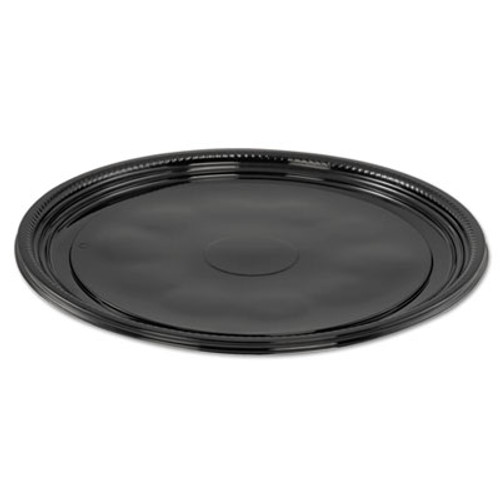 WNA Caterline Casuals Thermoformed Platters  PET  Black  12  Diameter (WNA A512PBL)