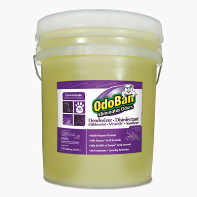 OdoBan Concentrated Odor Eliminator and Disinfectant  Lavender Scent  5 gal Pail (ODO9111625G)