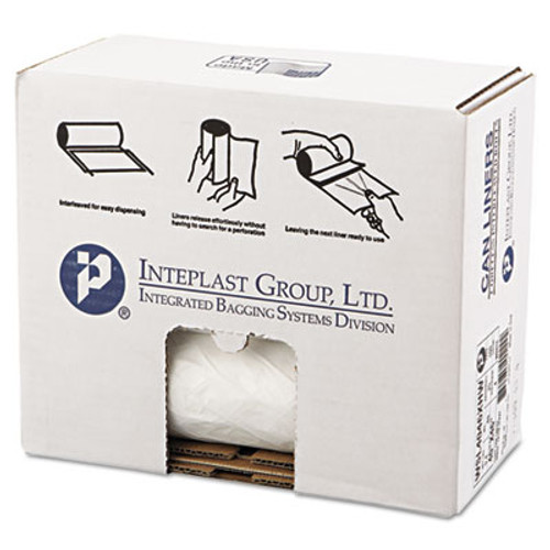Inteplast Group Low-Density Commercial Can Liners  45 gal  0 7 mil  40  x 46   White  100 Carton (IBS SL4046XHW-2)