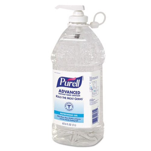 PURELL Advanced Hand Sanitizer Refreshing Gel  Clean Scent  2 L Pump Bottle (GOJ962504EA)