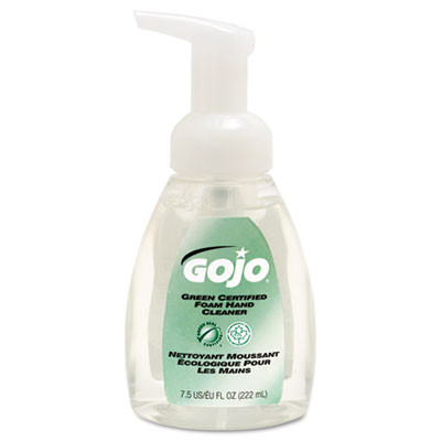 GOJO Green Certified Foam Soap  Fragrance-Free  Clear  7 5oz Pump Bottle (GOJ571506EA)