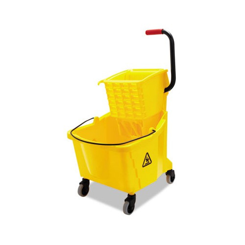 Boardwalk Pro-Pac Side-Squeeze Wringer Bucket Combo  8 75gal  Yellow (UNS 3416UC GRA)