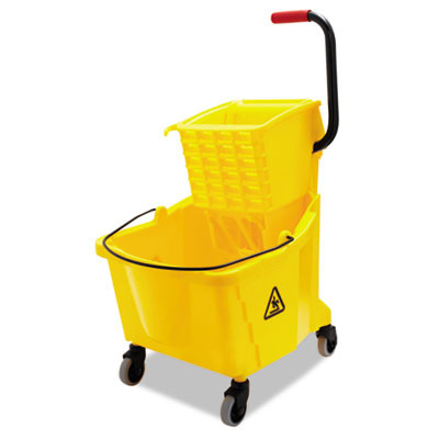 Boardwalk Pro-Pac Side-Squeeze Wringer Bucket Combo  8 75gal  Yellow (UNS 3416UC GRA)