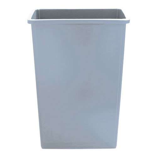 Boardwalk Slim Waste Container  23 gal  Gray  Plastic (UNS 23GLSJ GRA)