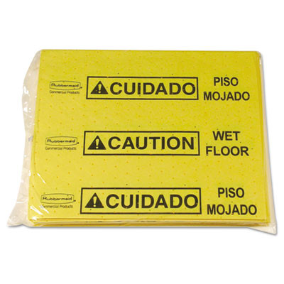 Rubbermaid Commercial Over-The-Spill Pad Tablet w 25 Pads  Yellow Black 14 x 16 1 2 (RCP 4253 YEL)