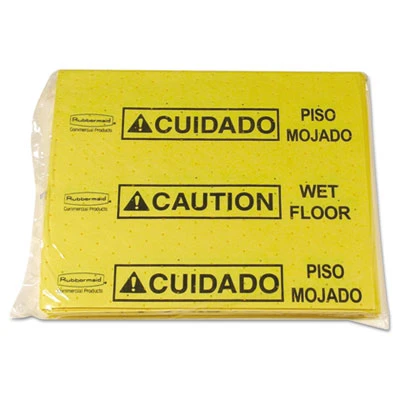 Rubbermaid Commercial Over-The-Spill Pad Tablet w 25 Pads  Yellow Black 14 x 16 1 2 (RCP 4253 YEL)