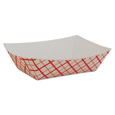 SCT Paper Food Baskets  Red White Checkerboard  1 2 lb Capacity  1000 Carton (SCH 0409)
