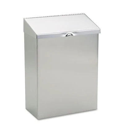 HOSPECO Wall Mount Sanitary Napkin Receptacle  Stainless Steel (HOS ND-1E)