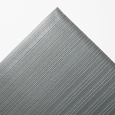 Crown Ribbed Anti-Fatigue Mat  Vinyl  36 x 60  Gray (CRO FL3660 GRA)