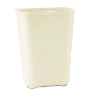 Rubbermaid Commercial Fire-Resistant Wastebasket  Rectangular  Fiberglass  10 gal  Beige (RCP 2544 BEI)