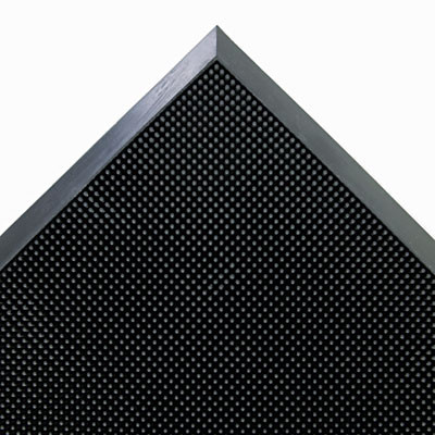 Crown Mat-A-Dor Entrance Scraper Mat  Rubber  24 x 32  Black (CRO MASR42 BLA)