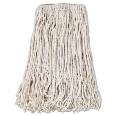 Boardwalk Banded Cotton Mop Head   24  White  12 Carton (BWK CM02024S)
