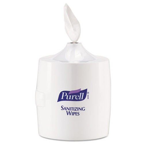 PURELL Hand Sanitizer Wipes Wall Mount Dispenser  1200 1500 Wipe Capacity  White (GOJ 9019-01)