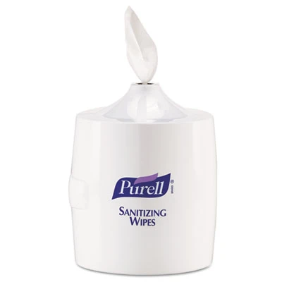 PURELL Hand Sanitizer Wipes Wall Mount Dispenser  1200 1500 Wipe Capacity  White (GOJ 9019-01)