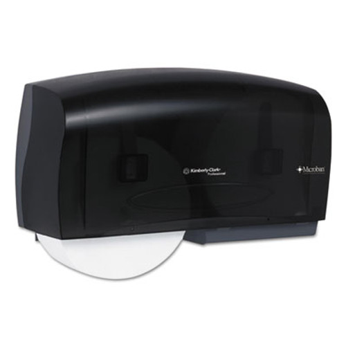 Scott Essential Coreless Twin Jumbo Roll Tissue Dispenser  20 x 6 x 11  Black (KCC 09608)