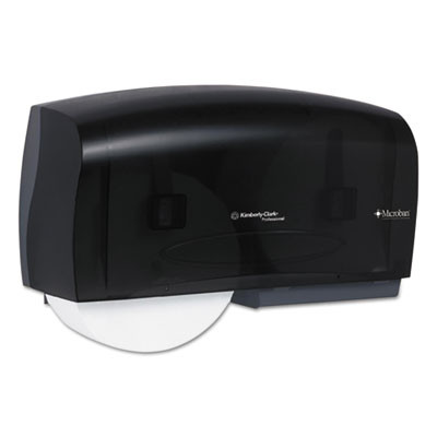 Scott Essential Coreless Twin Jumbo Roll Tissue Dispenser  20 x 6 x 11  Black (KCC 09608)