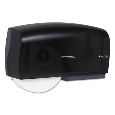 Scott Essential Coreless Twin Jumbo Roll Tissue Dispenser  20 x 6 x 11  Black (KCC 09608)