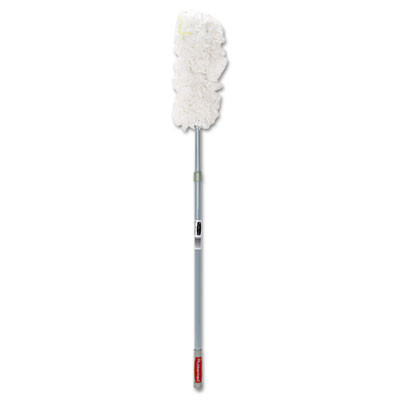 Rubbermaid Commercial HiDuster Dusting Tool with Straight Lauderable Head  51  Extension Handle (RCP T110)