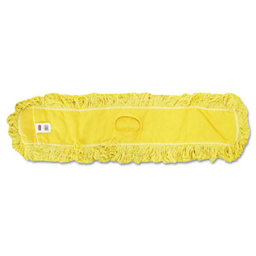 Rubbermaid Commercial Trapper Commercial Dust Mop  Looped-end Launderable  5  x 48   Yellow (RCP J157)