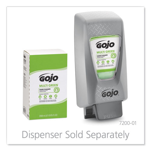 GOJO MULTI GREEN Hand Cleaner Refill  2000mL  Citrus Scent  Green  4 Carton (GOJ 7265)
