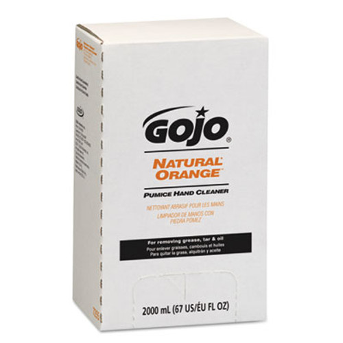 GOJO NATURAL ORANGE Pumice Hand Cleaner Refill  Citrus Scent  2000mL  4 Carton (GOJ 7255)
