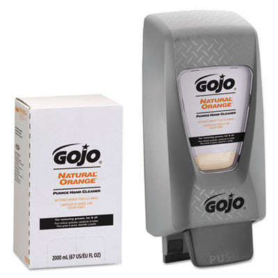 GOJO NATURAL ORANGE Pumice Hand Cleaner Refill  Citrus Scent  2000mL  4 Carton (GOJ 7255)