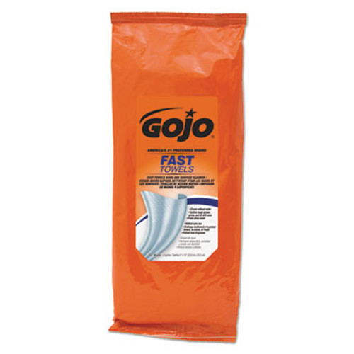 GOJO FAST TOWELS Hand Cleaning Towels  Blue  60 Pack  6 Packs Carton (GOJ 6285)