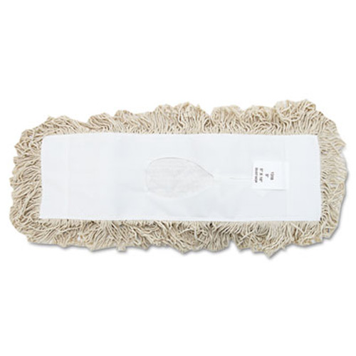 Boardwalk Industrial Dust Mop Head  Hygrade Cotton  18w x 5d  White (UNS 1318)