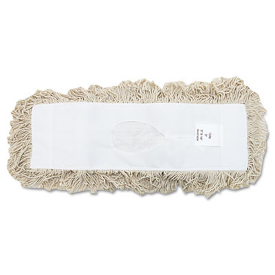 Boardwalk Industrial Dust Mop Head  Hygrade Cotton  18w x 5d  White (UNS 1318)