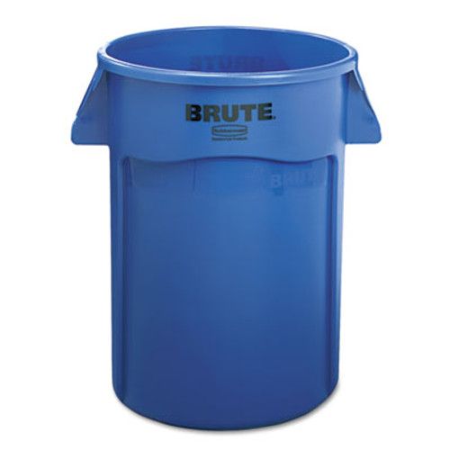 Rubbermaid Commercial Brute Vented Trash Receptacle  Round  44 gal  Blue (RCP 2643-60 BLU)