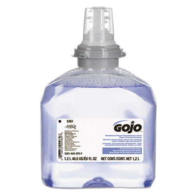 GOJO TFX Luxury Foam Hand Wash  Fresh Scent  Refill  1200mL  2 Carton (GOJ 5361-02)