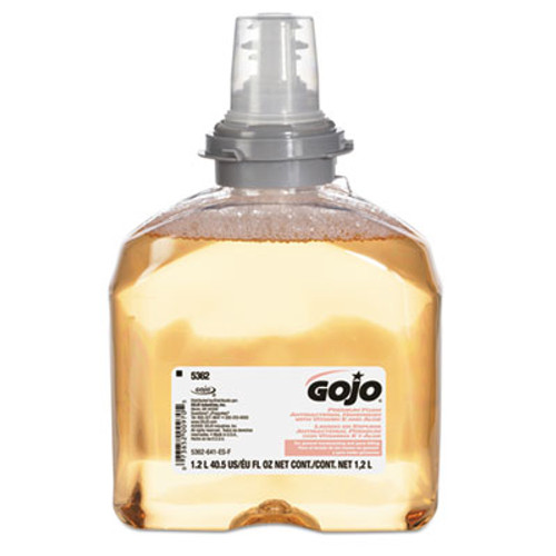GOJO Premium Foam Antibacterial Hand Wash  Fresh Fruit Scent  1200mL  2 Carton (GOJ 5362-02)