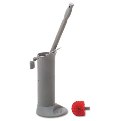 Unger Ergo Toilet Bowl Brush Complete  Wand  Brush Holder   2 Heads (UNG BBWHR)