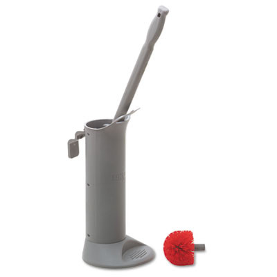Unger Ergo Toilet Bowl Brush Complete  Wand  Brush Holder   2 Heads (UNG BBWHR)