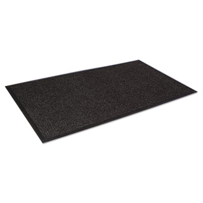 Crown Super-Soaker Wiper Mat with Gripper Bottom  Polypropylene  36 x 120  Charcoal (CRO SS310 CHA)